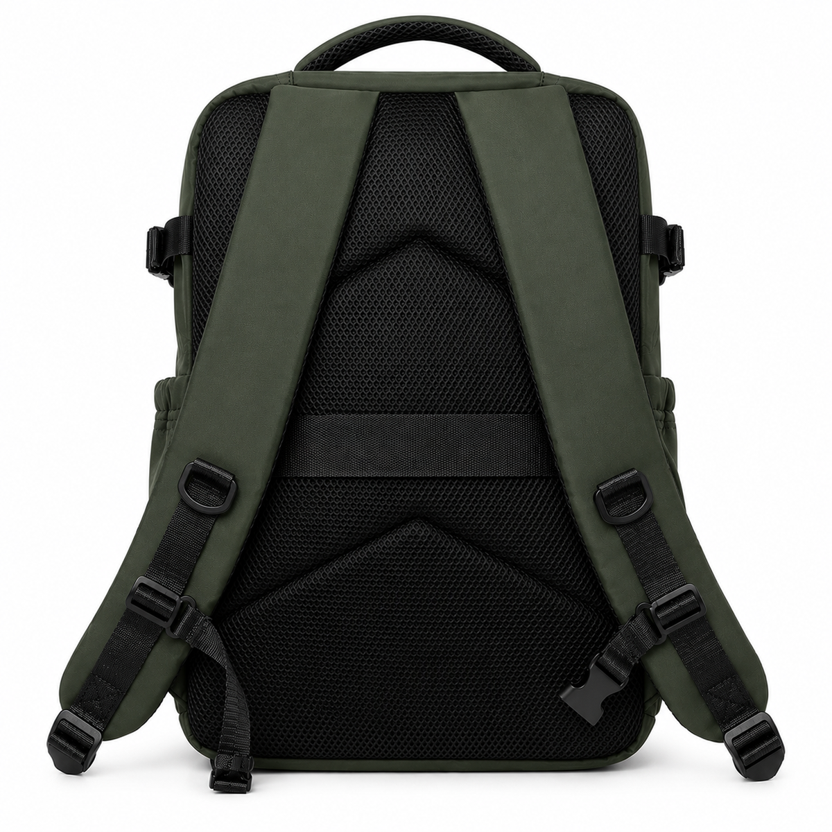 Sac à dos Movara Vacuum Pro vert, vue arrière et dos respirant