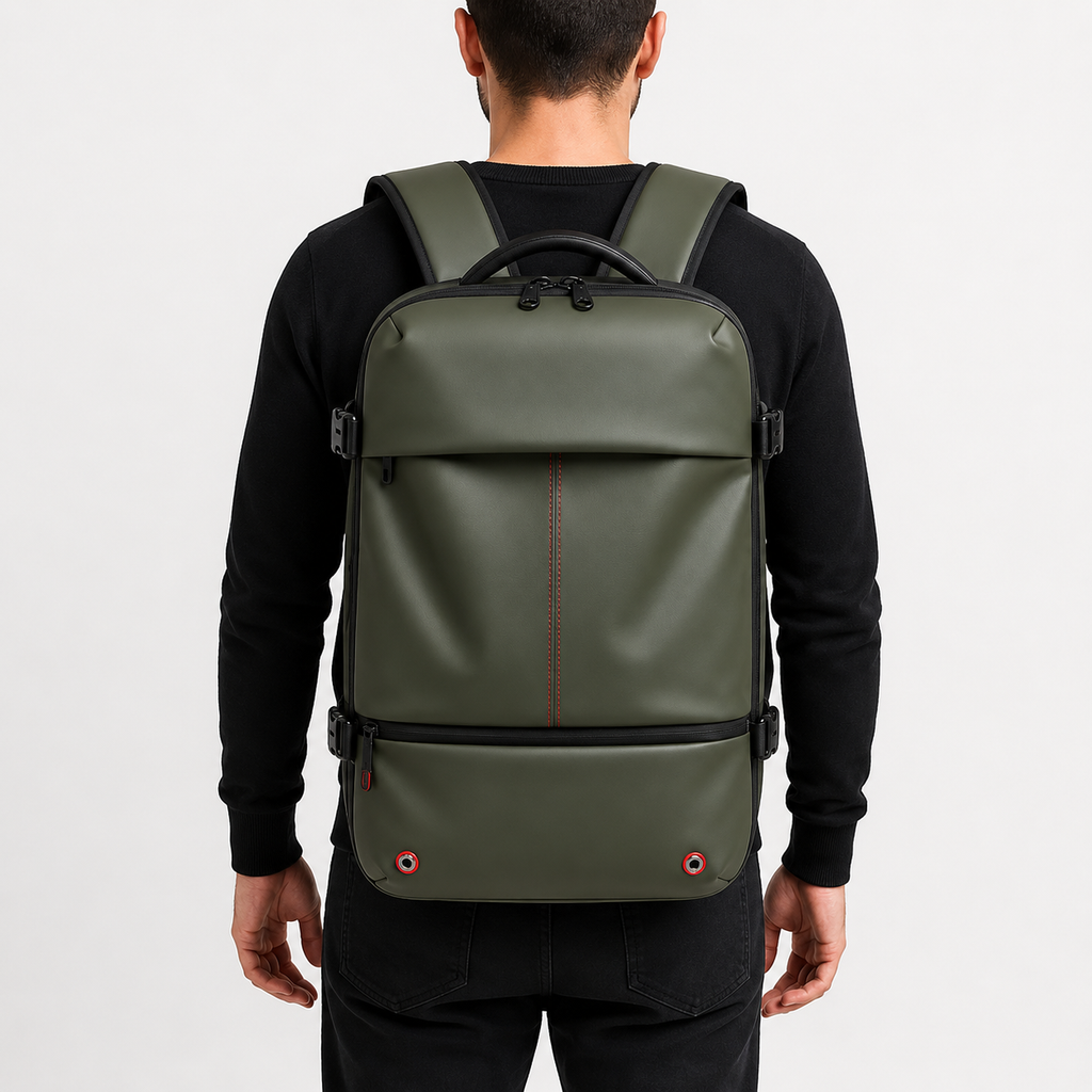 Sac à dos Movara Compression Aventure vert, deuxième vue